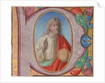 Manuscript Illumination with Salvator Mundi in an Initial P, from a Choir Book, early 16th century by Unknown