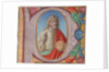 Manuscript Illumination with Salvator Mundi in an Initial P, from a Choir Book, early 16th century by Unknown