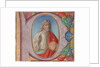 Manuscript Illumination with Salvator Mundi in an Initial P, from a Choir Book, early 16th century by Unknown