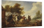 A Cavalry Engagement by Adam Frans van der Meulen