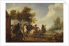 A Cavalry Engagement by Adam Frans van der Meulen