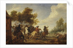 A Cavalry Engagement by Adam Frans van der Meulen
