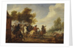 A Cavalry Engagement by Adam Frans van der Meulen