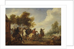 A Cavalry Engagement by Adam Frans van der Meulen