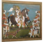 Maharana Bhim Singh and Retinue Embark on a Hunt, ca. 1805-10 by Chokha