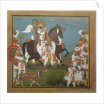 Maharana Bhim Singh and Retinue Embark on a Hunt, ca. 1805-10 by Chokha