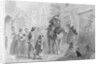 Village Scene with Dutch Colonial Figures by Felix Octavius Carr Darley
