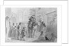 Village Scene with Dutch Colonial Figures by Felix Octavius Carr Darley