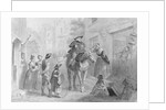 Village Scene with Dutch Colonial Figures by Felix Octavius Carr Darley