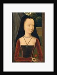 Young Woman with a Pink, ca. 1485-90 by Hans Memling