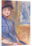 Young Girl in a Blue Dress, ca. 1890 by Pierre-Auguste Renoir