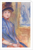 Young Girl in a Blue Dress, ca. 1890 by Pierre-Auguste Renoir