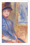 Young Girl in a Blue Dress, ca. 1890 by Pierre-Auguste Renoir