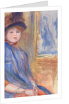 Young Girl in a Blue Dress, ca. 1890 by Pierre-Auguste Renoir