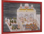 Maharana Ari Singh with His Courtiers Being Entertained at the Jagniwas Water Palace, dated 1767 by Bhima