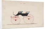 Design for 4 seat Phaeton, no top, no. 936, 1850-70 by Brewster & Co