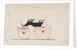 Design for 4 seat Phaeton, no top, no. 936, 1850-70 by Brewster & Co