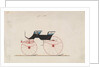 Design for 4 seat Phaeton, no top, no. 936, 1850-70 by Brewster & Co