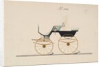Design for 4 seat Phaeton, no top, no. 1016, 1850-70 by Brewster & Co