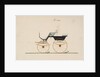 Design for 4 seat Phaeton, no top, no. 1016, 1850-70 by Brewster & Co