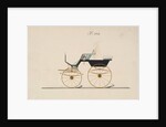 Design for 4 seat Phaeton, no top, no. 1016, 1850-70 by Brewster & Co