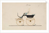 Design for 4 seat Phaeton, no top, no. 1016, 1850-70 by Brewster & Co