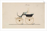 Design for 4 seat Phaeton, no top, no. 1016, 1850-70 by Brewster & Co