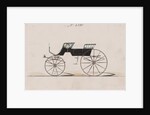 Design for 4 seat Phaeton, no top, no. 3390, 1878 by Brewster & Co