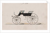 Design for 4 seat Phaeton, no top, no. 3390, 1878 by Brewster & Co