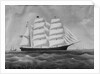 The Ship 'John W. Brewer', ca. 1845 by Unknown