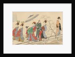 Three Gods of Good Fortune Visit the Yoshiwara…, early 19th century by Hosoda Eishi