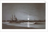 Entrance to Harbor?Moonlight, 1881 by David Johnson Kennedy