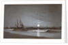 Entrance to Harbor?Moonlight, 1881 by David Johnson Kennedy
