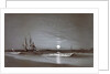 Entrance to Harbor?Moonlight, 1881 by David Johnson Kennedy