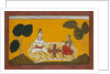 Shiva and Parvati Playing Chaupar: Folio from a Rasamanjari Series, dated 1694-95 by Devidasa of Nurpur