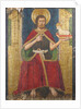 Panel with Saint John the Baptist Enthroned from Retable, 15th century by Domingo Ram