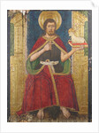 Panel with Saint John the Baptist Enthroned from Retable, 15th century by Domingo Ram