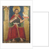 Panel with Saint John the Baptist Enthroned from Retable, 15th century by Domingo Ram