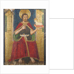Panel with Saint John the Baptist Enthroned from Retable, 15th century by Domingo Ram