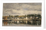 Village by a River, probably 1867 by Eugene Louis Boudin