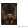 The Choir of the Capuchin Church in Rome, 1814-15 by Francois-Marius Granet