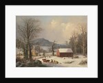 Red School House, 1858 by George Henry Durrie