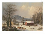 Red School House, 1858 by George Henry Durrie