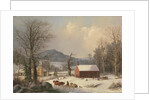 Red School House, 1858 by George Henry Durrie