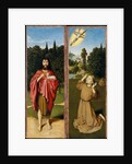 Saint John the Baptist; Saint Francis Receiving the Stigmata, ca. 1485-90 by Gerard David