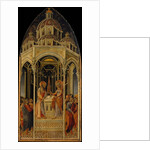 The Annunciation to Zacharias; The Angel of the Annunciation, ca. 1455-60 by Giovanni di Paolo