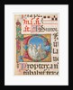 Manuscript Illumination with Singing Monks in an Initial D, from a Psalter, 1501-2 by Girolamo dai Libri