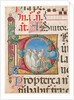 Manuscript Illumination with Singing Monks in an Initial D, from a Psalter, 1501-2 by Girolamo dai Libri
