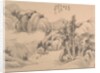 Clouds and Spring Trees at Dusk, dated 1888 by Gu Yun