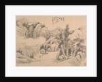 Clouds and Spring Trees at Dusk, dated 1888 by Gu Yun
